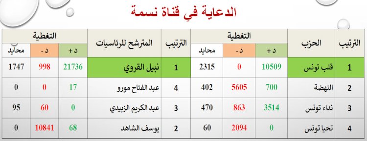 أداء الإعلام البصري لمرحلة ما قبل الحملة الانتخابية